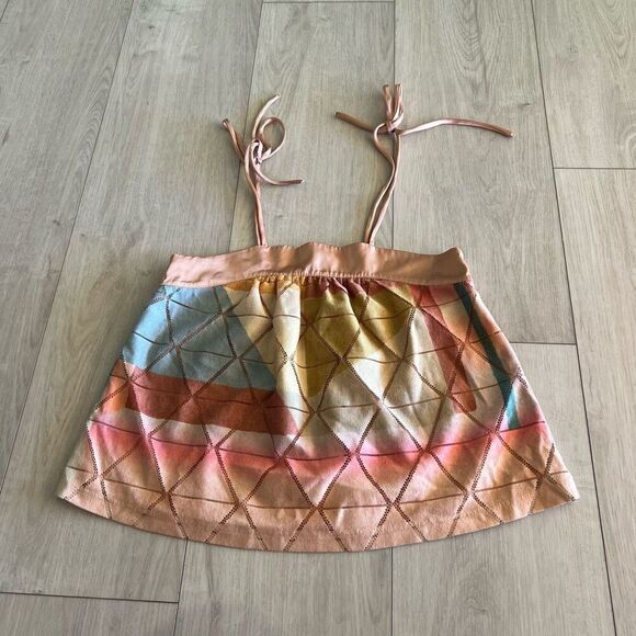 Anthropologie Akemi + Kin Geo Print Tie Shoulder Tank Size Xs - Picture 1 of 8
